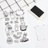 9 Sheets Mixed Theme Silicone Clear Stamps for DIY Scrapbook Card Making