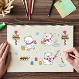 9 Sheets Silicone Clear Stamps for Card Making Decor DIY Scrapbook