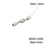 Stainless Steel Lobster Clasps & End Caps Set