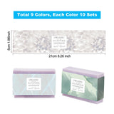 9 Styles Soap Tape, 90pcs Flower Soap Wrappers Vertical Soap Paper Tag
