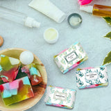 Leaf Soap Wrapper, 90pcs Homemade Paper Wrap Tape Plant Soap Tape Labels