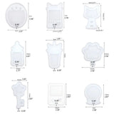 Resin Shaker Molds Set - Game Consoles, Bottle, Cat's Paw, Crystal Ball Mold