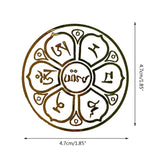 9 Styles Rune Metal Stickers Epoxy Resin Mold Fillings