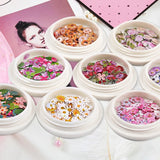 9 Wood Pulp Sheets DIY 3D Flower Nail Decal Stickers for UV Epoxy Resin Molds