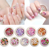 9 Wood Pulp Sheets DIY 3D Flower Nail Decal Stickers for UV Epoxy Resin Molds