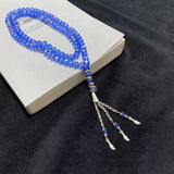 Crystal Rope Chain Muslim Tasbih Prayer Glass Beads Bracelet