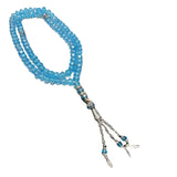 Crystal Rope Chain Muslim Tasbih Prayer Glass Beads Bracelet