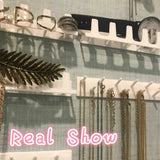 9 in 1 Wall Hanging Shelf Jewelry Display Organizer Rack