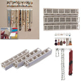 9 in 1 Wall Hanging Shelf Jewelry Display Organizer Rack