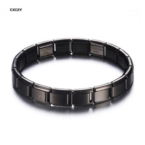 9mm Stainless Steel Bracelet for Women - Silver Charm Bracelet