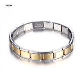 9mm Stainless Steel Bracelet for Women - Silver Charm Bracelet