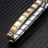 9mm Stainless Steel Bracelet for Women - Silver Charm Bracelet