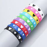 Silicone Rubber Wristband Butterflies Bracelet For Basketball Fans