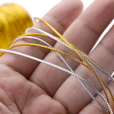 Silver Cord Gift Packing String for Jewelry Making DIY Bracelet