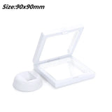 PET Elastic Membrane Jewelry Ring Pendant Display Stand Holder Box