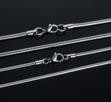 Sterling Silver Snake Chain Necklace 3MM 45-60CM