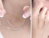Sterling Silver Snake Chain Necklace 3MM 45-60CM