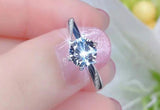 Women's Tibetan Silver Ring with Natural Zirconia Stone