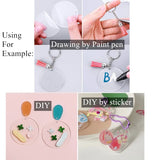 90 Pcs DIY Acrylic Discs Keychain Set with Tassels