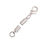 Silver Plated Cord End with Clasp for Leather - 90 Sets
