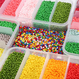 9000Pcs 2mm Czech Glass Seed Beads Set for DIY Jewelry Making