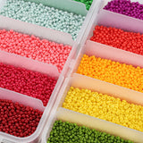 9000Pcs 2mm Czech Glass Seed Beads Set for DIY Jewelry Making