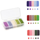 9000Pcs 2mm Glass Seed Beads Charm Czech Crystal Spacer for DIY Jewelry Making