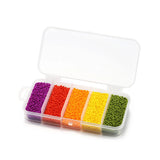 9000Pcs 2mm Czech Glass Seed Spacer Beads Box Set