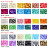 9000pcs 2mm Crystal Seedbeads Glass Beads DIY Jewelry Making