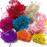 900pcs 1mm Mini Pearl Flower Stamen Pistil for Home Decor Christmas