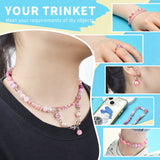 900pcs Pink Glass Beads Jewelry Making Kit