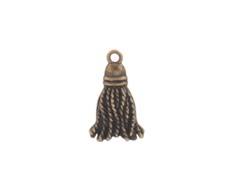 90PCS Silver Bronze Tassel Charm Pendants #92049-92050