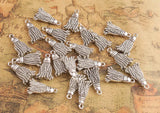 90PCS Silver Bronze Tassel Charm Pendants #92049-92050