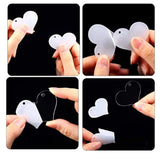 90Pcs Clear Heart Keychain Blanks and Tassel Key Rings for DIY Crafts