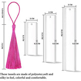 90Pcs DIY Crystal Epoxy Blank Bookmark Mold Transparent Silicone Mold Mould