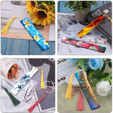 90Pcs DIY Crystal Epoxy Blank Bookmark Mold Transparent Silicone Mold Mould