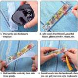 90Pcs DIY Crystal Epoxy Blank Bookmark Mold Transparent Silicone Mold Mould