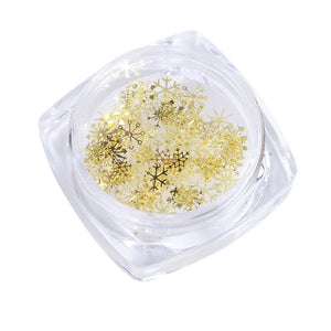 90Pcs Mixed Snowflake Charm UV Frame Resin Jewelry Fillings