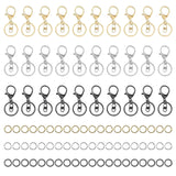 90Pcs Jump Rings Metal Swivel Clasps Lobster Claw Clasps