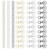 90Pcs Jump Rings Metal Swivel Clasps Lobster Claw Clasps