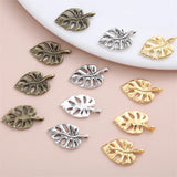 90Pcs Leaf Charm Metal Accessories for DIY Jewelry Making