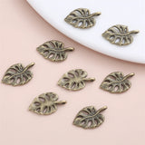 90Pcs Leaf Charm Metal Accessories for DIY Jewelry Making