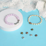 90Pcs Tibetan Style Cat Head Spacer Beads 8x8mm
