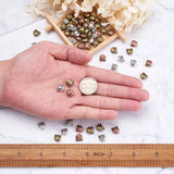 90Pcs Tibetan Style Cat Head Spacer Beads 8x8mm