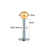 90pcs Acrylic Ball Lip Labret Rings Stainless Steel Barbell Ear Tragus