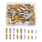 Brass Screw Clasps for Jewelry Making DIY Tube 40pcs
