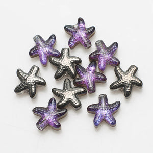 90pcs 13x14mm Starfish Spacer Beads for Jewelry Making