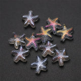 90pcs 13x14mm Starfish Spacer Beads for Jewelry Making
