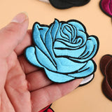 90pcs Ironed On Rose Patch Embroidery Clothing Accessories