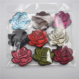90pcs Ironed On Rose Patch Embroidery Clothing Accessories